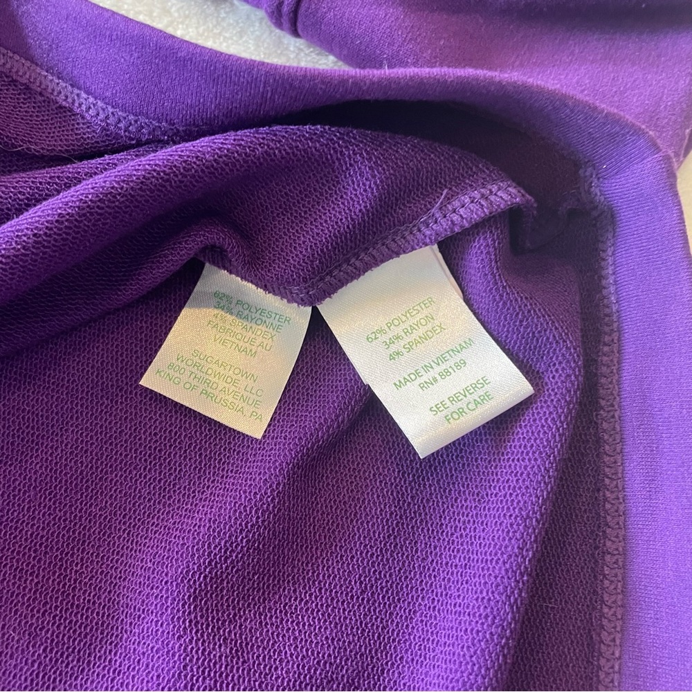 Lilly Pulitzer Purple Off-Shoulder Top - Picture 3 of 8